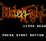 Buster Fight (Japan) Title Screen